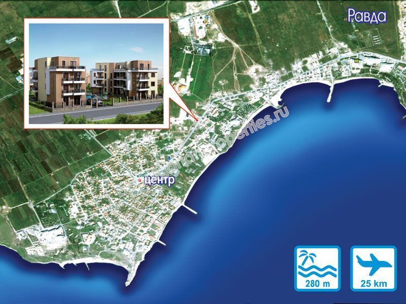 Апартамент с една спалня в затворен комплекс с басейн за нощувки Апартамент с една спалня в затворен комплекс с басейн за нощувки