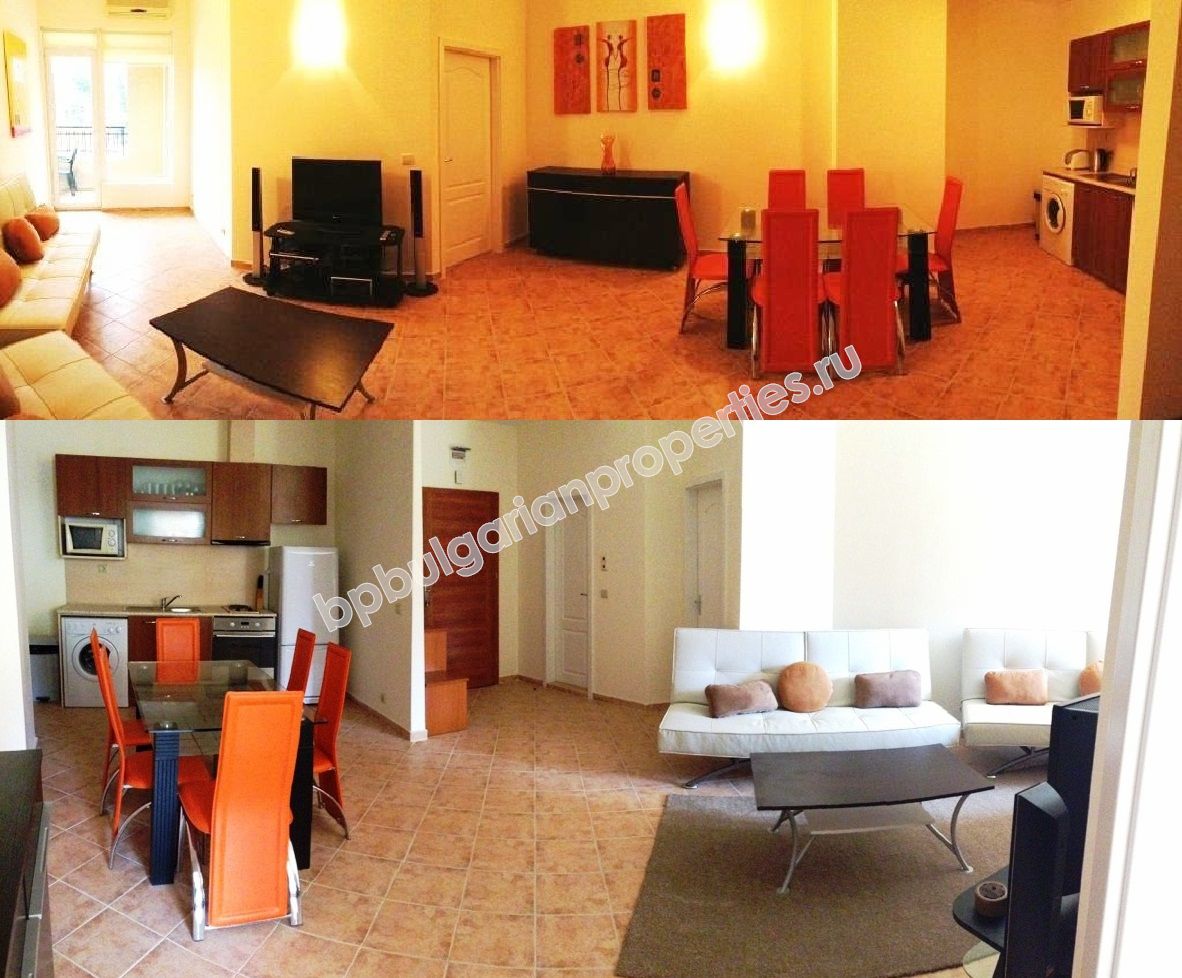 Луксозен мебелиран двуспален апартамент за продажба в курорта Златни Пясъци