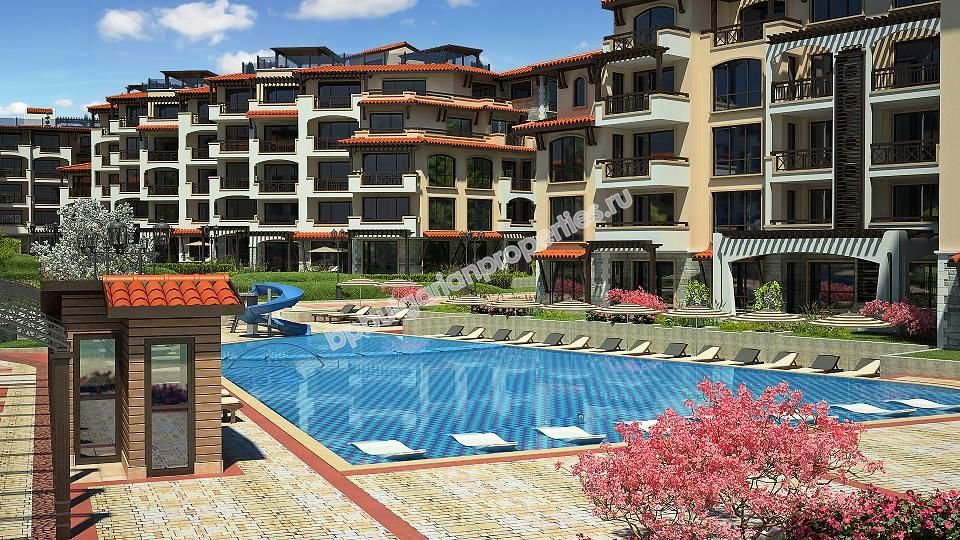 Луксозен двустаен апартамент на първа линия море за продажба в курорта Лозенец