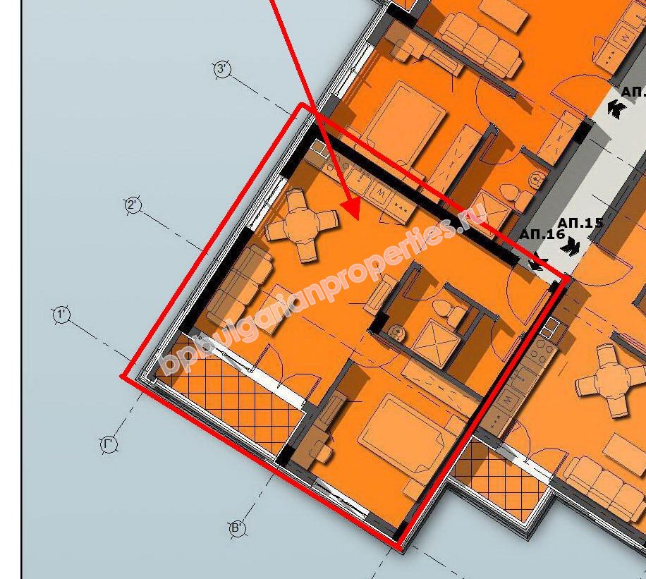 Нов двустаен апартамент без годишна такса поддръжка за продажба в Слънчев Бряг